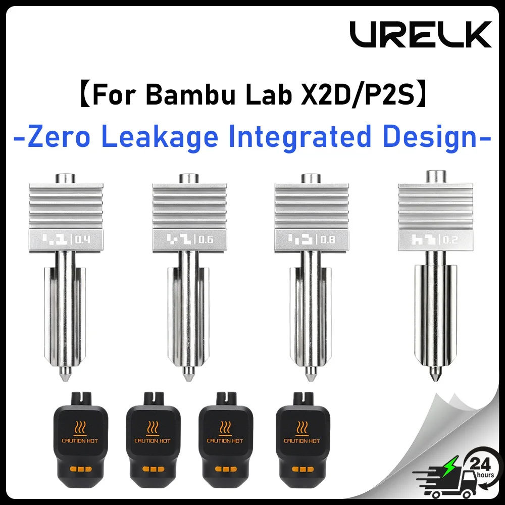 Upgraded Hotend Replacement For Bambu Lab X2D P2S H2D H2S H2C 0.2/0.4/0.6/0.8mm Zero Leakage Integrated Hotend Assembly Kit
Upgraded Hotend Replacement For Bambu Lab X2D P2S H2D H2S H2C 0.2/0.4/0.6/0.8mm Zero Leakage Integrated Hotend Assembly Kit