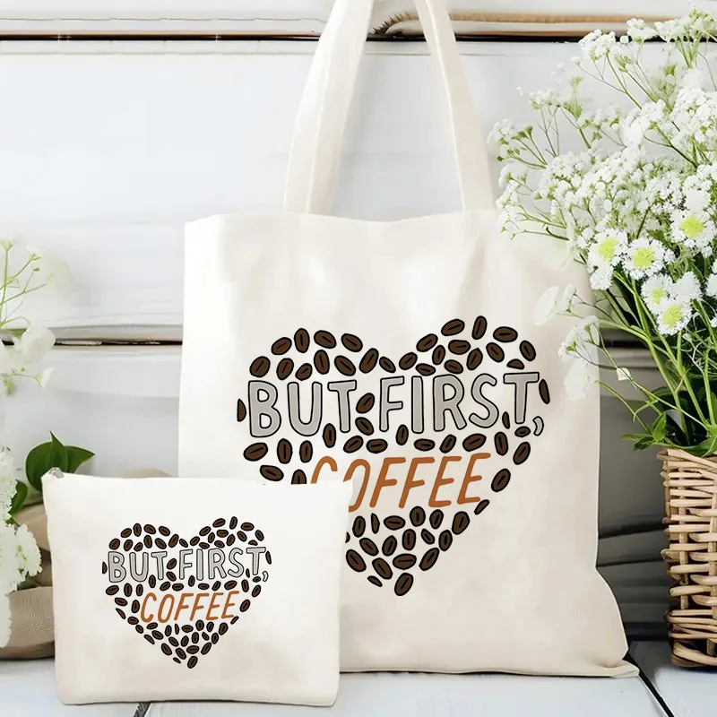 Сумка через плечо с принтом кофе, многоразовая складная сумка для покупок, сумка для ланча, сумка-клатч с ремешком на запястье для женщин
Сумка через плечо с принтом кофе, многоразовая складная сумка для покупок, сумка для ланча, сумка-клатч с ремешком на запястье для женщин