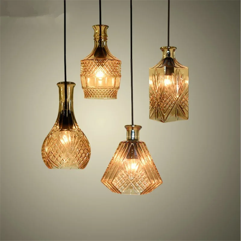 Lights Vintage CafeRoom/Bar Wine Bottle Pendant Lamp Single Glass Pendant Lamps Decoration Indoor Lighting E27
Lights Vintage CafeRoom/Bar Wine Bottle Pendant Lamp Single Glass Pendant Lamps Decoration Indoor Lighting E27
