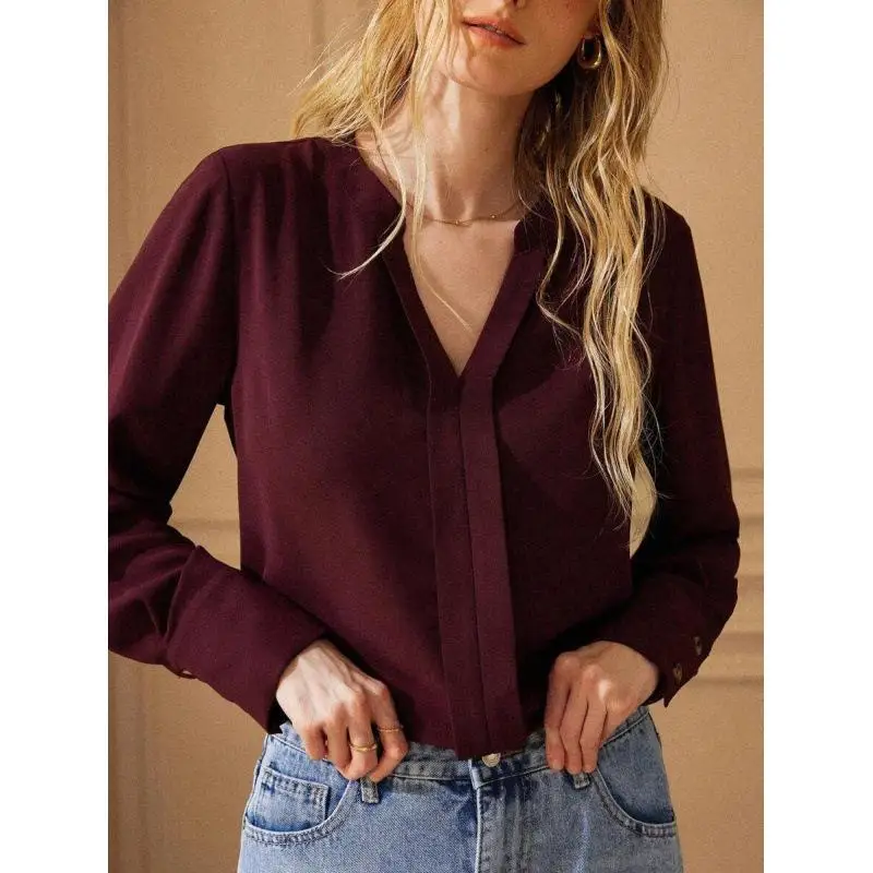 Silklike Satin Shirt Women's Ultra Long Sleeve Asymmetrical Shoulder Design Fashionable Comfortable Non-deformable Shirt
Silklike Satin Shirt Women's Ultra Long Sleeve Asymmetrical Shoulder Design Fashionable Comfortable Non-deformable Shirt