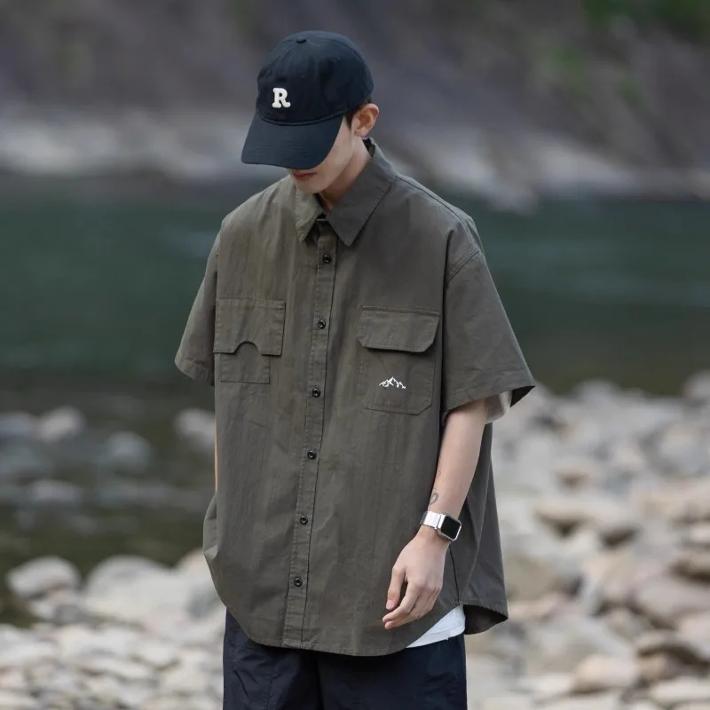 2026 Summer New Outdoor Sports Short Sleeved Cargo Shirts for Men Korean Fashion Casual Loose Shirt Y2k Streetwear Men Clothing
2026 Summer New Outdoor Sports Short Sleeved Cargo Shirts for Men Korean Fashion Casual Loose Shirt Y2k Streetwear Men Clothing
