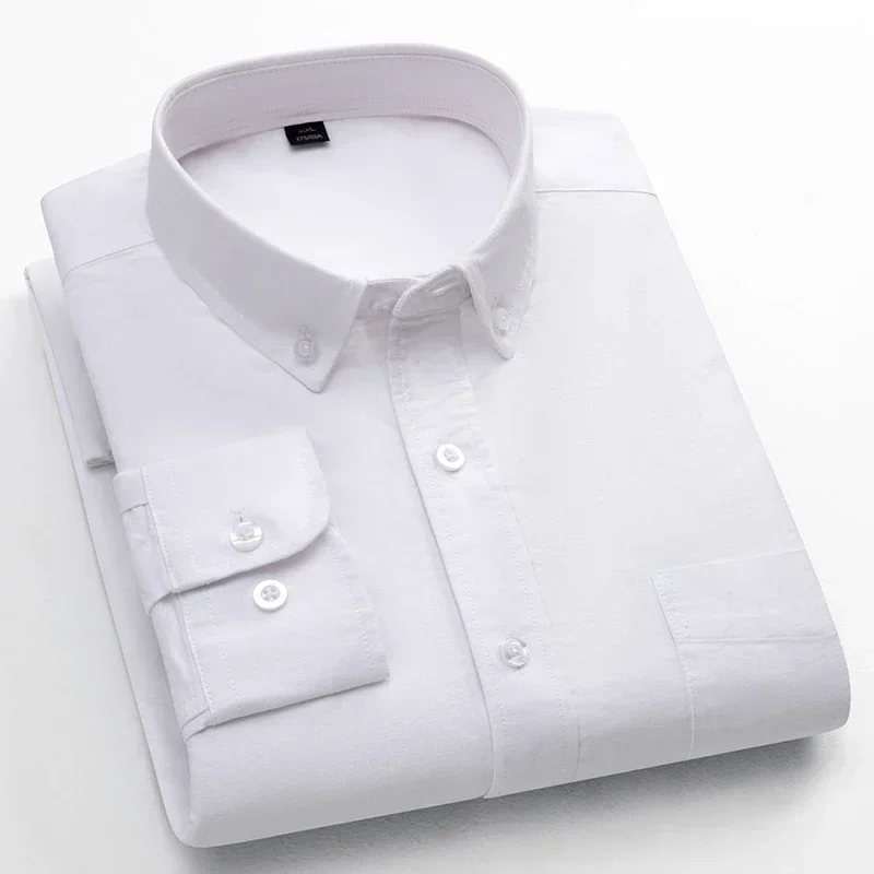 Classic Shirts for Men 100% Cotton Oxford Long Sleeve Shirt Man Casual Regular Fit Soft Spring Summer New Solid Color Clothing
Classic Shirts for Men 100% Cotton Oxford Long Sleeve Shirt Man Casual Regular Fit Soft Spring Summer New Solid Color Clothing
