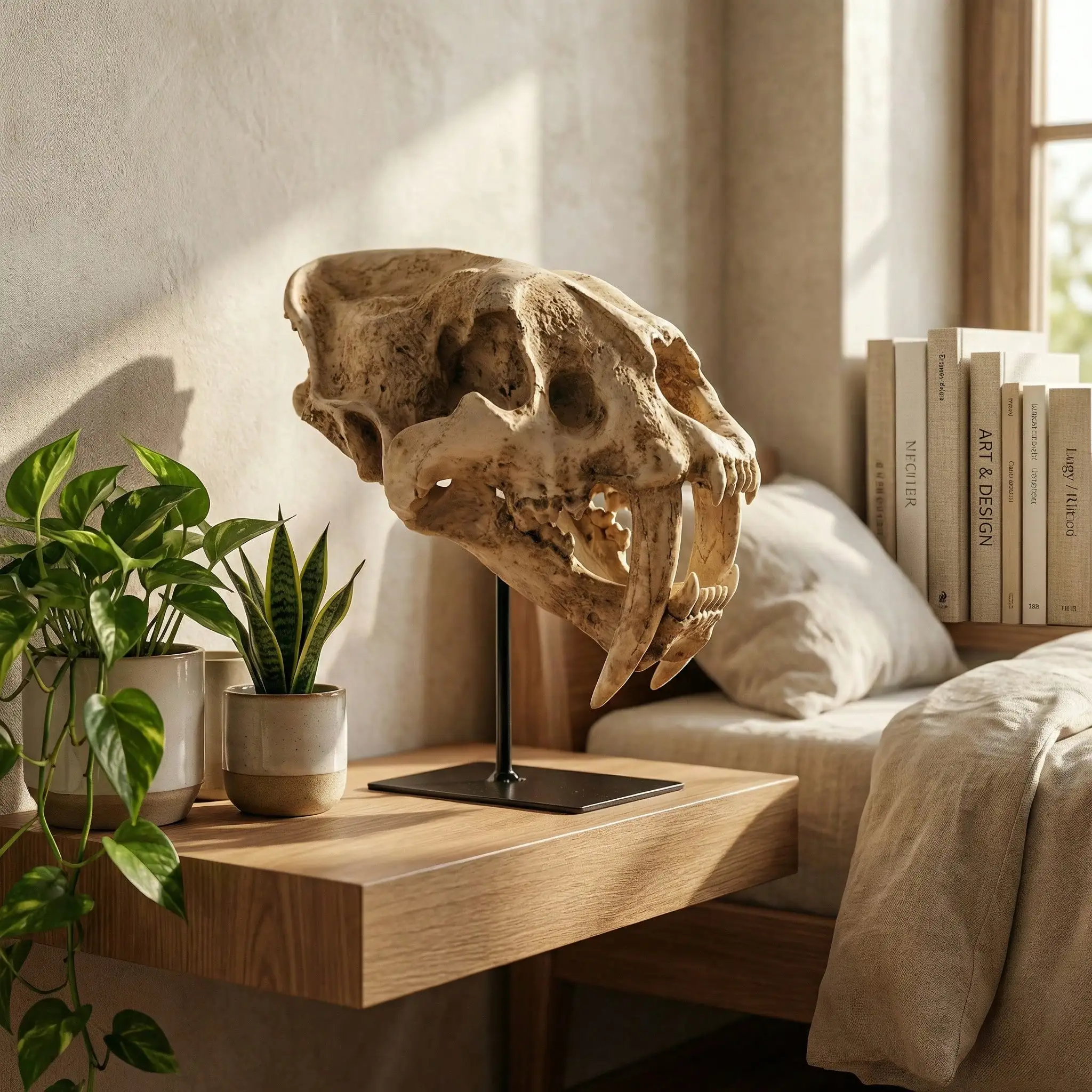 Saber-Toothed Tiger Skull Statue, Resin Skull Sculpture, Gothic Style Home Décor, Suitable For Living Room, Office, TV Cabinet, Wine Cabinet, And As A Holiday Or Birthday Gift.
Saber-Toothed Tiger Skull Statue, Resin Skull Sculpture, Gothic Style Home Décor, Suitable For Living Room, Office, TV Cabinet, Wine Cabinet, And As A Holiday Or Birthday Gift.