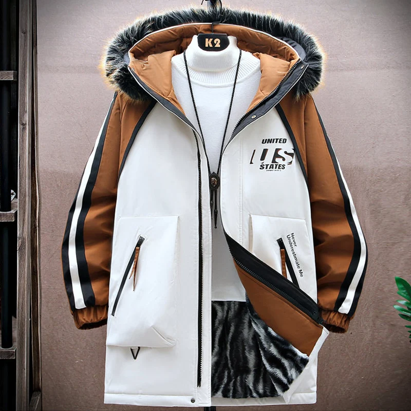New High Quality Men Parkas Coat Windbreaker Wholesale Winter Parkas Men Thicken Coat Fur Hooded Thick Warm Jacket Overcoat
New High Quality Men Parkas Coat Windbreaker Wholesale Winter Parkas Men Thicken Coat Fur Hooded Thick Warm Jacket Overcoat
