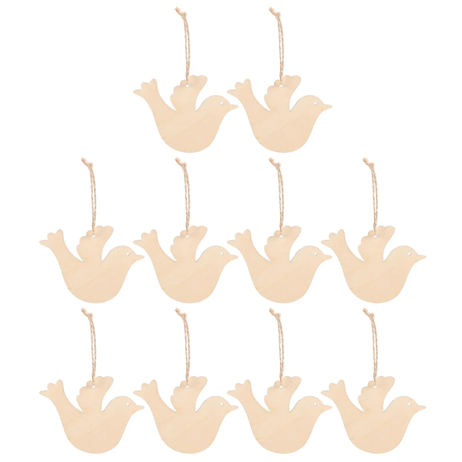 20 Wooden Hanging naments Bird Cutouts for Crafts Decorations Wedding Birthday Tags Christmas Projects
20 Wooden Hanging naments Bird Cutouts for Crafts Decorations Wedding Birthday Tags Christmas Projects