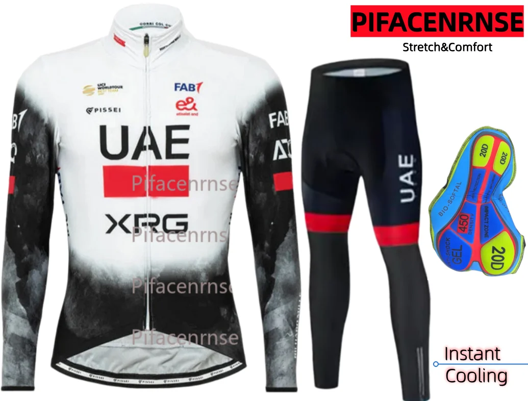 UAE Team Winter Thermal Fleece Long Sleeve Cycling Jersey Set Ropa Ciclismo Bicycle Clothing MTB Bike Mens Bib Pants Suit 2027
UAE Team Winter Thermal Fleece Long Sleeve Cycling Jersey Set Ropa Ciclismo Bicycle Clothing MTB Bike Mens Bib Pants Suit 2027