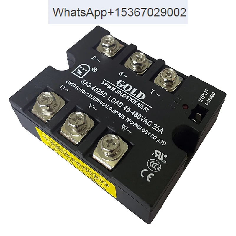 Gute GOLD three-phase solid-state relay SA34025D DC controlled AC SA3-4025D SA34015D
Gute GOLD three-phase solid-state relay SA34025D DC controlled AC SA3-4025D SA34015D