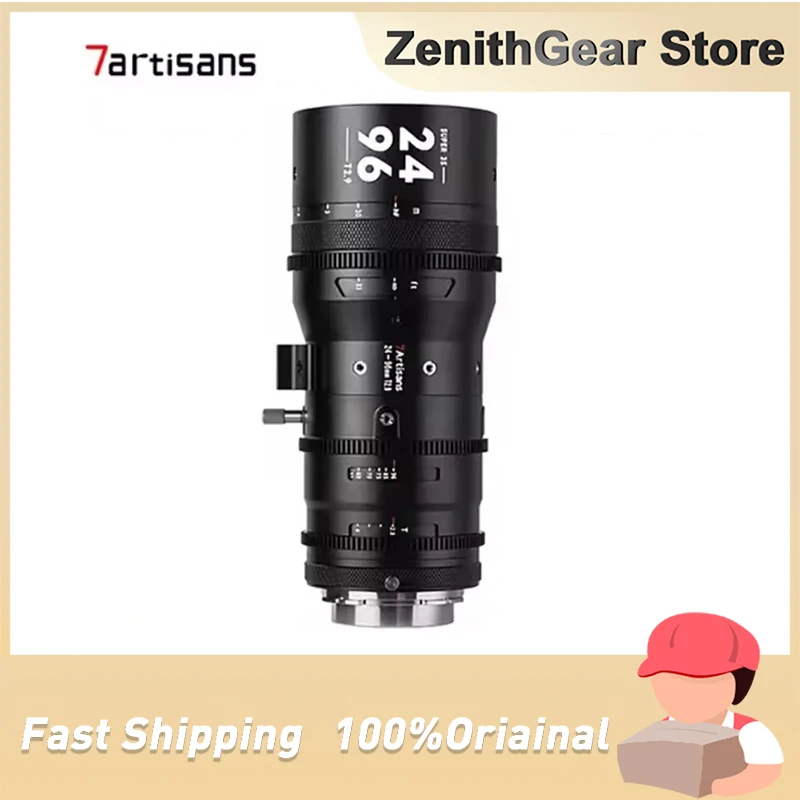 7artisans Sprite 24-96mm T2.9 S35 Frame Professional 4x Zoom Cine Camera Lens for Studio Photography with Canon EF PL Mount
7artisans Sprite 24-96mm T2.9 S35 Frame Professional 4x Zoom Cine Camera Lens for Studio Photography with Canon EF PL Mount