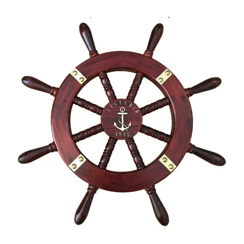 Vintage Navigation Rudder Bar Restaurant Decoration Solid Wood Crafts American Mediterranean Steering Wheel Wall Hanging Hot sal
Vintage Navigation Rudder Bar Restaurant Decoration Solid Wood Crafts American Mediterranean Steering Wheel Wall Hanging Hot sal