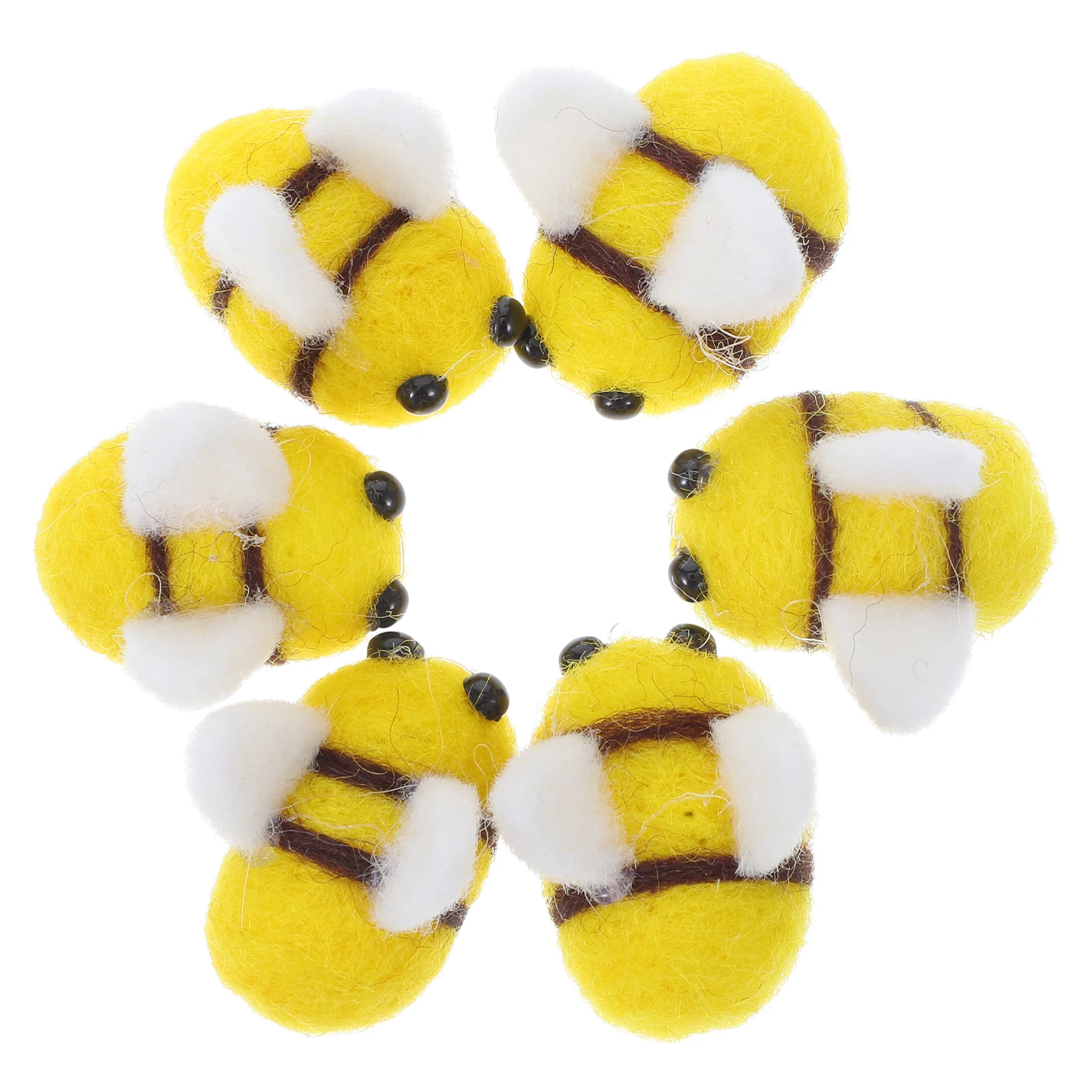 6 Wool Felt Bee Crafts Wings Figurines Realistic Bees Mini Felt Accessories DIY Hair Clips Decorations Toddler Costumes
6 Wool Felt Bee Crafts Wings Figurines Realistic Bees Mini Felt Accessories DIY Hair Clips Decorations Toddler Costumes