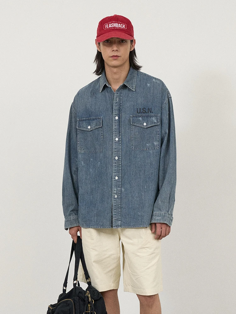 Retro Waed Denim irt Pure Cotton Comfortable Long Sve Japanese Sle Loose Fit Youthful ular Casual Outerwear
Retro Waed Denim irt Pure Cotton Comfortable Long Sve Japanese Sle Loose Fit Youthful ular Casual Outerwear