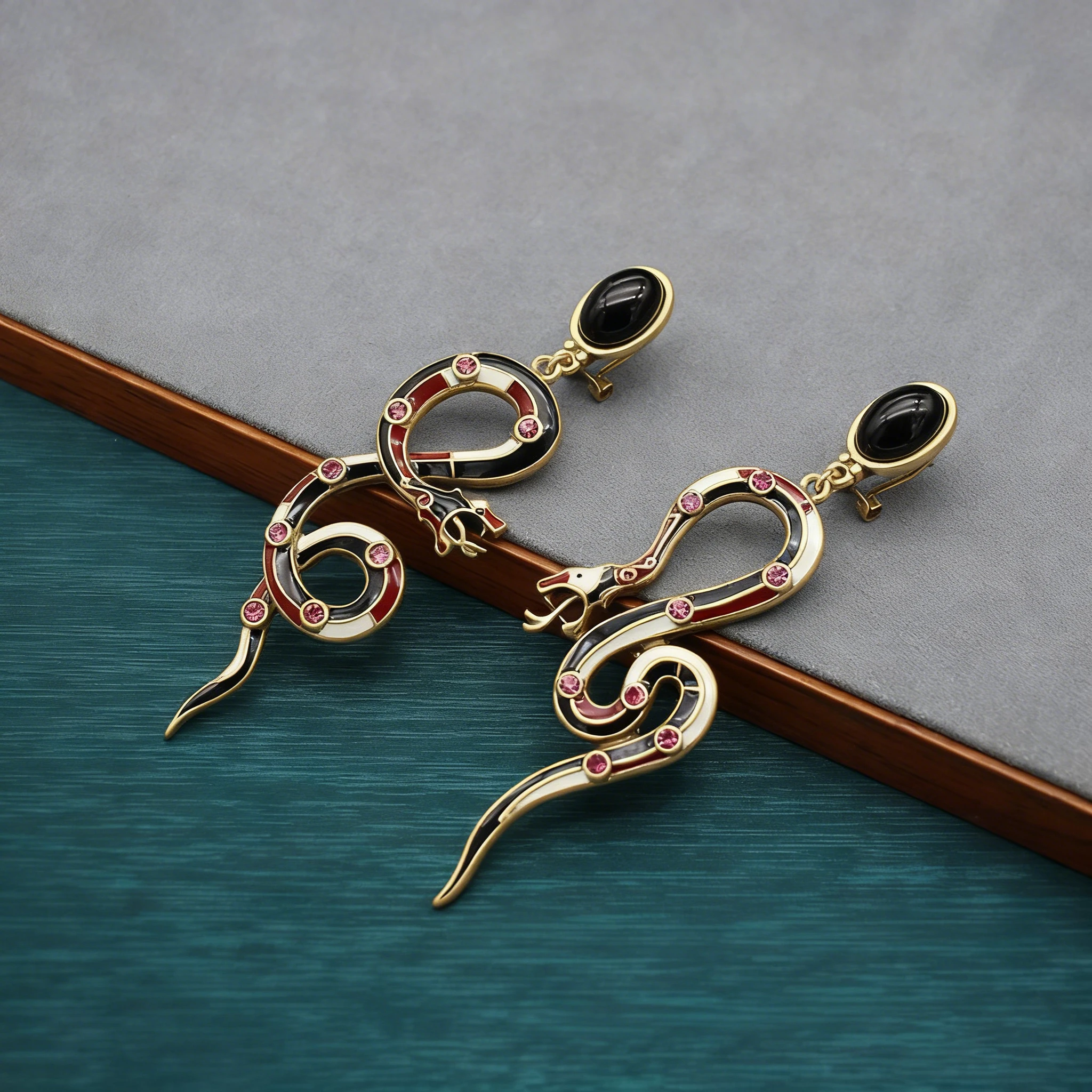 Snake Earrings 925 Silver Posts Colorful Enamel Black Glaze Dangles Shoulder-Draping Clothing Jewelry Christmas Gifts for Women
Snake Earrings 925 Silver Posts Colorful Enamel Black Glaze Dangles Shoulder-Draping Clothing Jewelry Christmas Gifts for Women