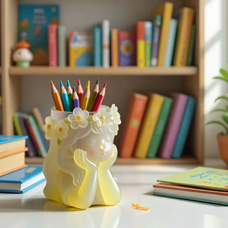 DIY Wearing Wreath Girl Shape Vase Silicone Molds Candle Cup Vessel Plaster Concrete Flowerpot Resin Crafting Tool Storage Box
DIY Wearing Wreath Girl Shape Vase Silicone Molds Candle Cup Vessel Plaster Concrete Flowerpot Resin Crafting Tool Storage Box