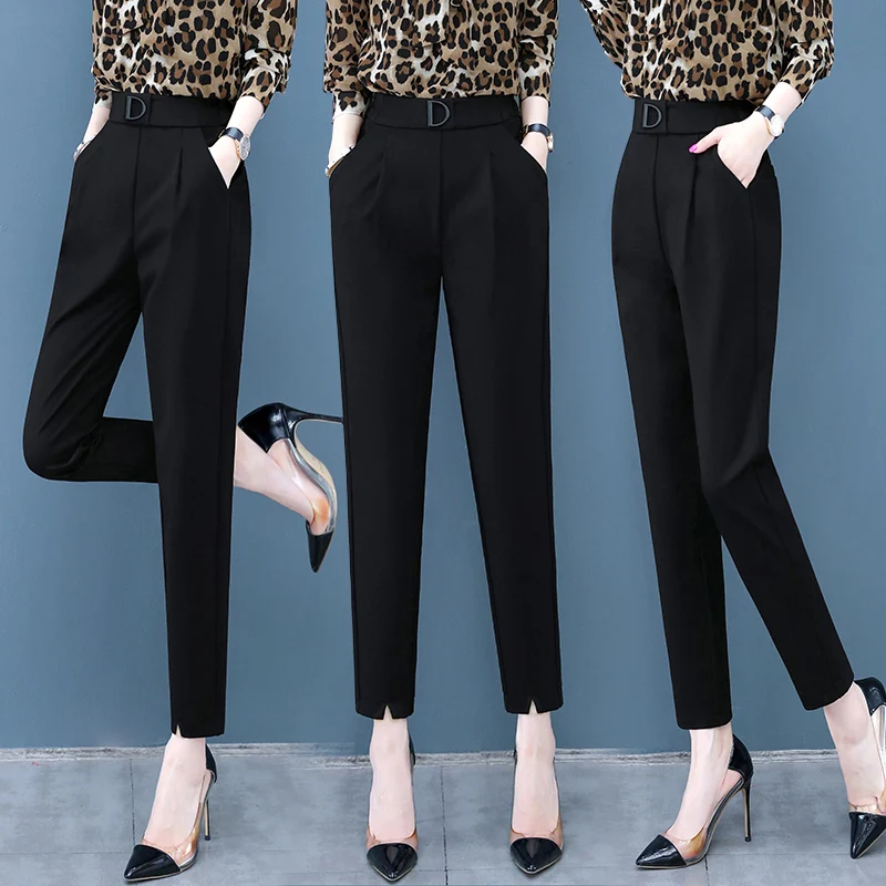 Свободные повседневные женские брюки-шаровары на осень-зиму, тонкие, с высокой талией, асимметричные, длинные, в корейском стиле, для работы и отдыха
Свободные повседневные женские брюки-шаровары на осень-зиму, тонкие, с высокой талией, асимметричные, длинные, в корейском стиле, для работы и отдыха