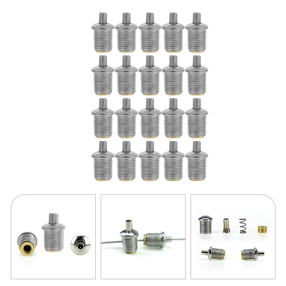 20 Pcs Wire Rope Locker The Thread Holder Cable Clamps Screw Outdoor Clips Stainless Steel
20 Pcs Wire Rope Locker The Thread Holder Cable Clamps Screw Outdoor Clips Stainless Steel