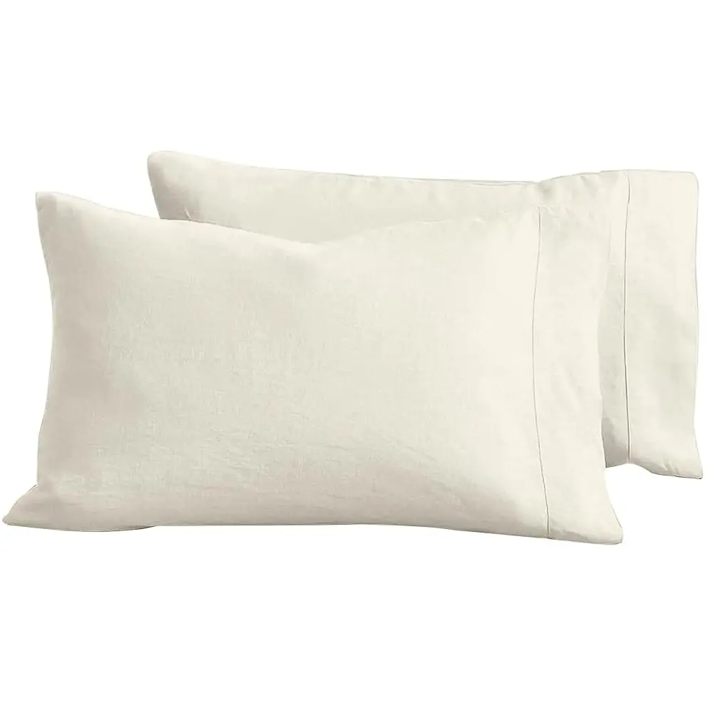 100% French Linen Pillowcases – Set Of 2 (Oatmeal - 20""X36"" - King Size) | Cooling, Soft & Durable | Hine Washable & Dryer
100% French Linen Pillowcases – Set Of 2 (Oatmeal - 20""X36"" - King Size) | Cooling, Soft & Durable | Hine Washable & Dryer