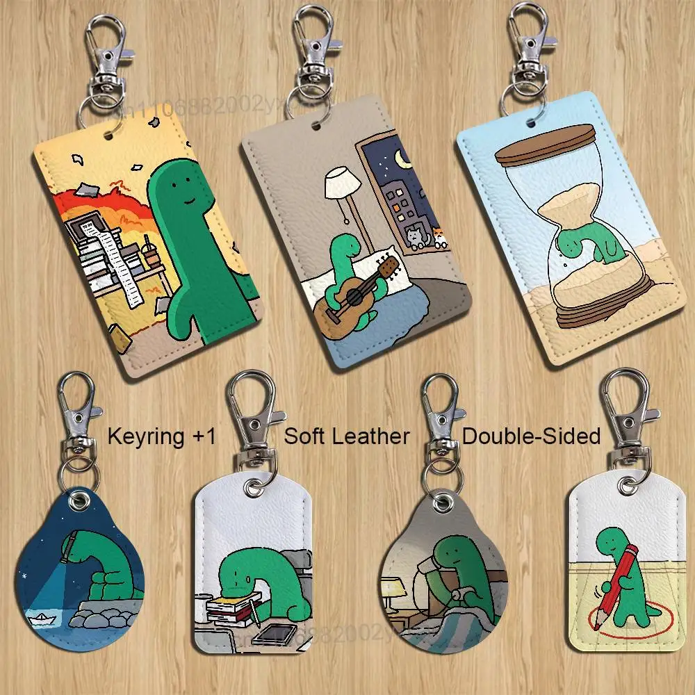 Green dinosaur Brachio Rectangle ID Card Case Keychain Access Card Bag Key Tag Ring Leather Card Holder Key Ring Access
Green dinosaur Brachio Rectangle ID Card Case Keychain Access Card Bag Key Tag Ring Leather Card Holder Key Ring Access