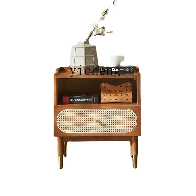 Xl Solid Wood Bedside Cabinet Small Apartment Sofa Side Cabinet Simple Rattan Side Table Locker
Xl Solid Wood Bedside Cabinet Small Apartment Sofa Side Cabinet Simple Rattan Side Table Locker