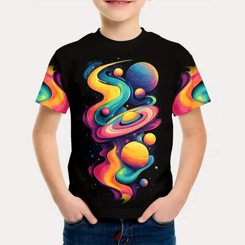 Toddler Boy Clothing Fashion Beautiful T-Shirts Children Tops Summer Round Neck Children's T-Shirt Outdoor Female Child Clothes
Toddler Boy Clothing Fashion Beautiful T-Shirts Children Tops Summer Round Neck Children's T-Shirt Outdoor Female Child Clothes