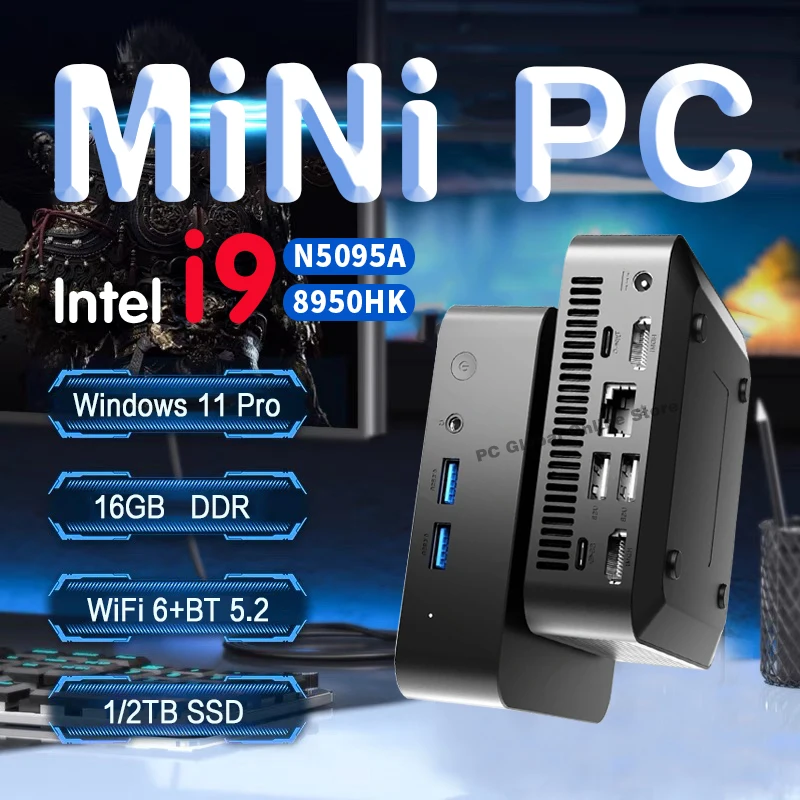 Мини-ПК Intel Core i9 8950HK Windows 11 16 ГБ DDR4 512G/1T/2TB SSD 1000 Мбит/с WIFI 6 BT5.2 4K HD Мини-игровой ПК Настольный компьютер
Мини-ПК Intel Core i9 8950HK Windows 11 16 ГБ DDR4 512G/1T/2TB SSD 1000 Мбит/с WIFI 6 BT5.2 4K HD Мини-игровой ПК Настольный компьютер