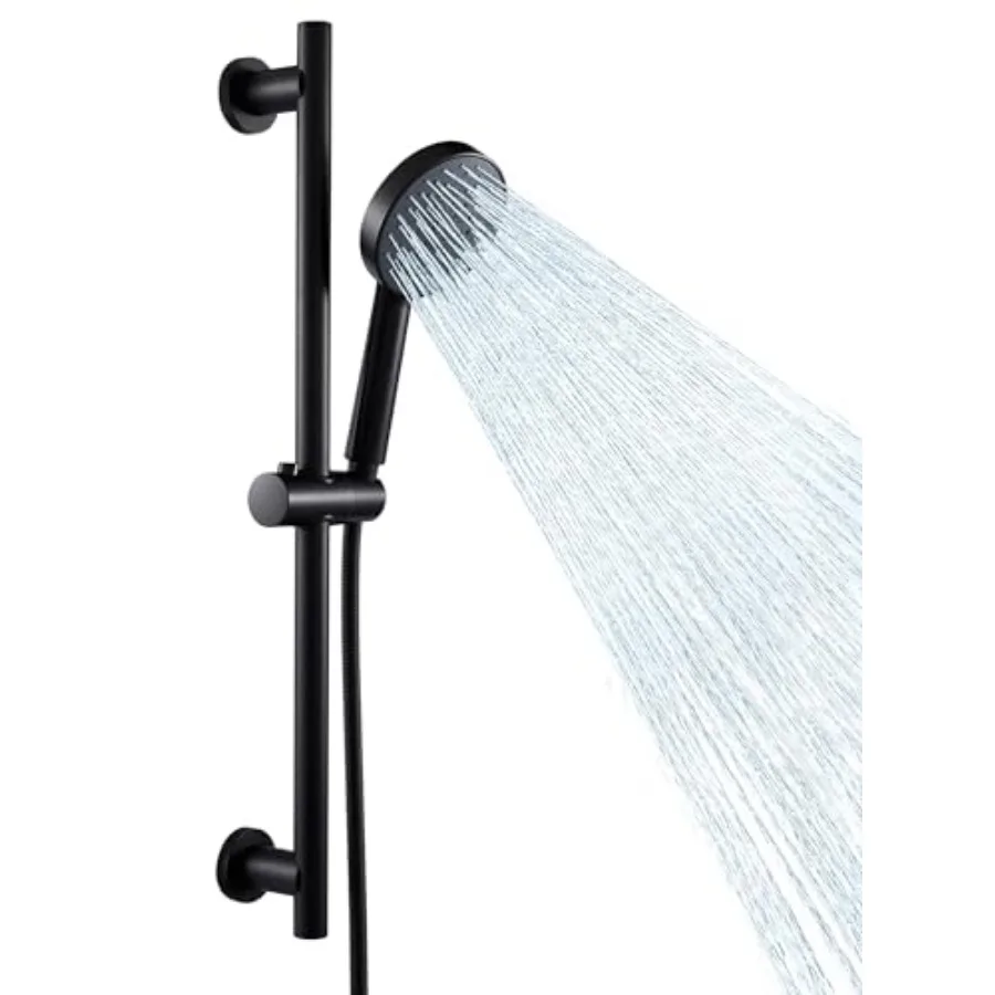 Adjustable Shower Head Holder with Slide Bar Combo, Handheld Shower Head with Hose 5-Function Handheld Shower Kit with Handheld
Adjustable Shower Head Holder with Slide Bar Combo, Handheld Shower Head with Hose 5-Function Handheld Shower Kit with Handheld