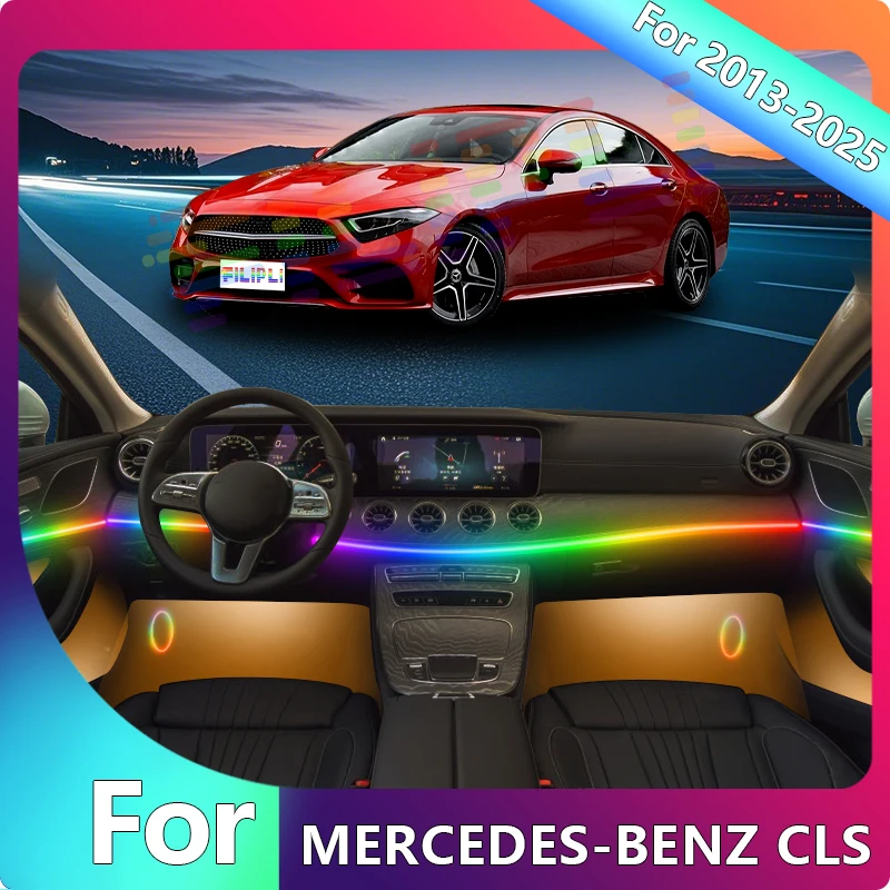 FILIPLI For The MERCEDES-BENZ CLS For 2013 Voice Controlled Car LED Mood Lights Wireless 64 RGB Car Ambient Light By APP Control
FILIPLI For The MERCEDES-BENZ CLS For 2013 Voice Controlled Car LED Mood Lights Wireless 64 RGB Car Ambient Light By APP Control