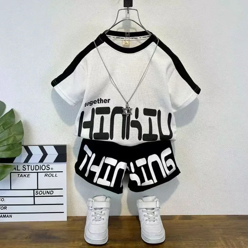 Summer Children Boy&Girls Clothes Set Letter Printed T-shirts and Shorts 2pcs Suit Kid Short Sleeve Top Bottom Fashion Outfits
Summer Children Boy&Girls Clothes Set Letter Printed T-shirts and Shorts 2pcs Suit Kid Short Sleeve Top Bottom Fashion Outfits