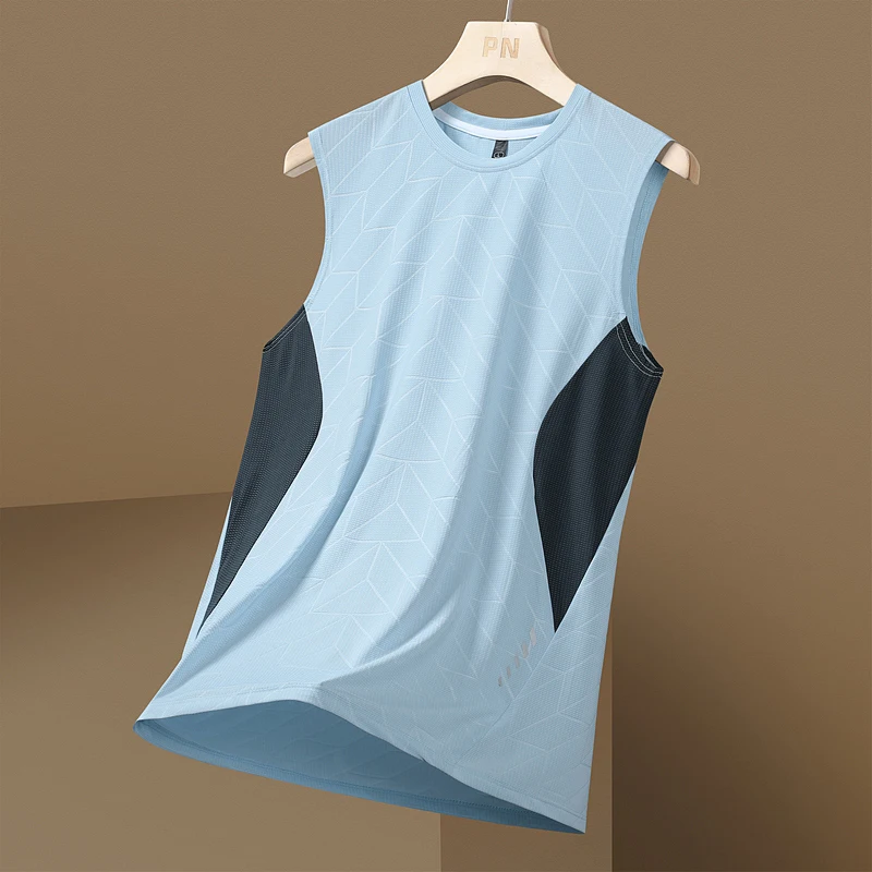 Ice Silk Sports Vest Men's Marathon Professional Fitness Quick Dry Sleeveless Basketball Uniform T-Shirt Breathable Running Vest
Ice Silk Sports Vest Men's Marathon Professional Fitness Quick Dry Sleeveless Basketball Uniform T-Shirt Breathable Running Vest
