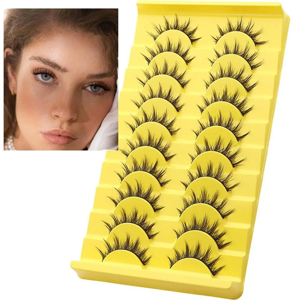 New 3D Mink Fake Lashes Natural Handmade Eyelashes Wispy False Eyelashes Makeup Eyelash Extension
New 3D Mink Fake Lashes Natural Handmade Eyelashes Wispy False Eyelashes Makeup Eyelash Extension