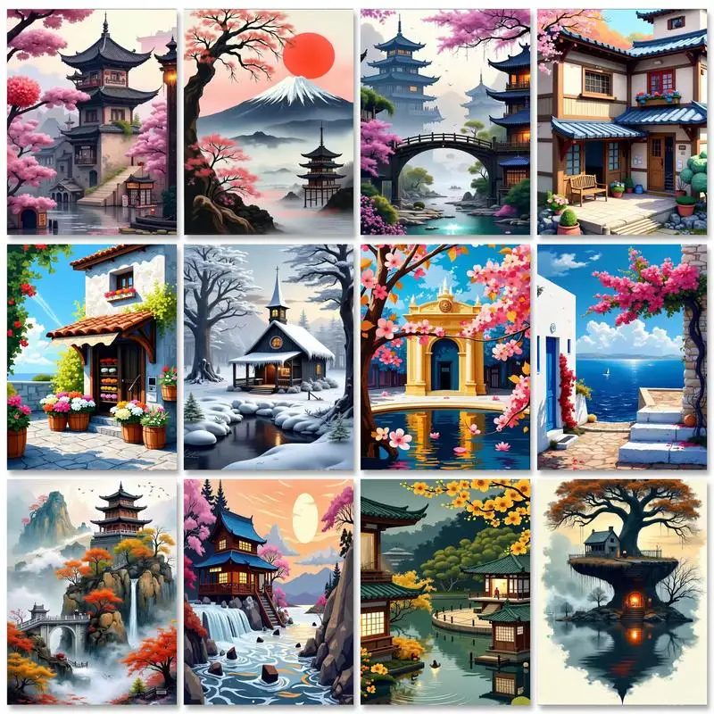 RUOPOTY Frame Diy Painting By Numbers Kits Landscape Building Coloring By Numbers For Adults Handicrafts For Diy Crafts
RUOPOTY Frame Diy Painting By Numbers Kits Landscape Building Coloring By Numbers For Adults Handicrafts For Diy Crafts