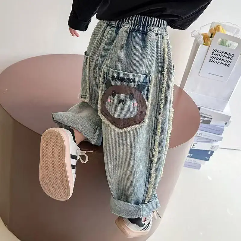 Girls' Jeans 2025 Spring and Autumn New Edition Cartoon Edge Soft Cowboy Casual Pants for Boys and Girls Baby Pants
Girls' Jeans 2025 Spring and Autumn New Edition Cartoon Edge Soft Cowboy Casual Pants for Boys and Girls Baby Pants