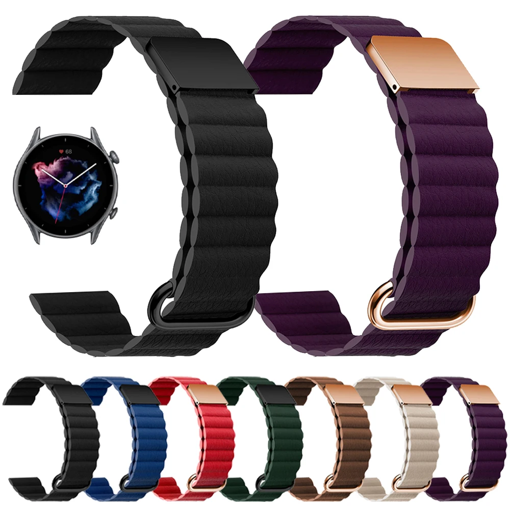 Ремешок кожаный магнитный для Huami Amazfit GTR 3 2 Pro, браслет для часов Amazfit GTR 42 мм 47 мм GTS 3 2 Mini/Bip, 20 мм 22 мм
Ремешок кожаный магнитный для Huami Amazfit GTR 3 2 Pro, браслет для часов Amazfit GTR 42 мм 47 мм GTS 3 2 Mini/Bip, 20 мм 22 мм