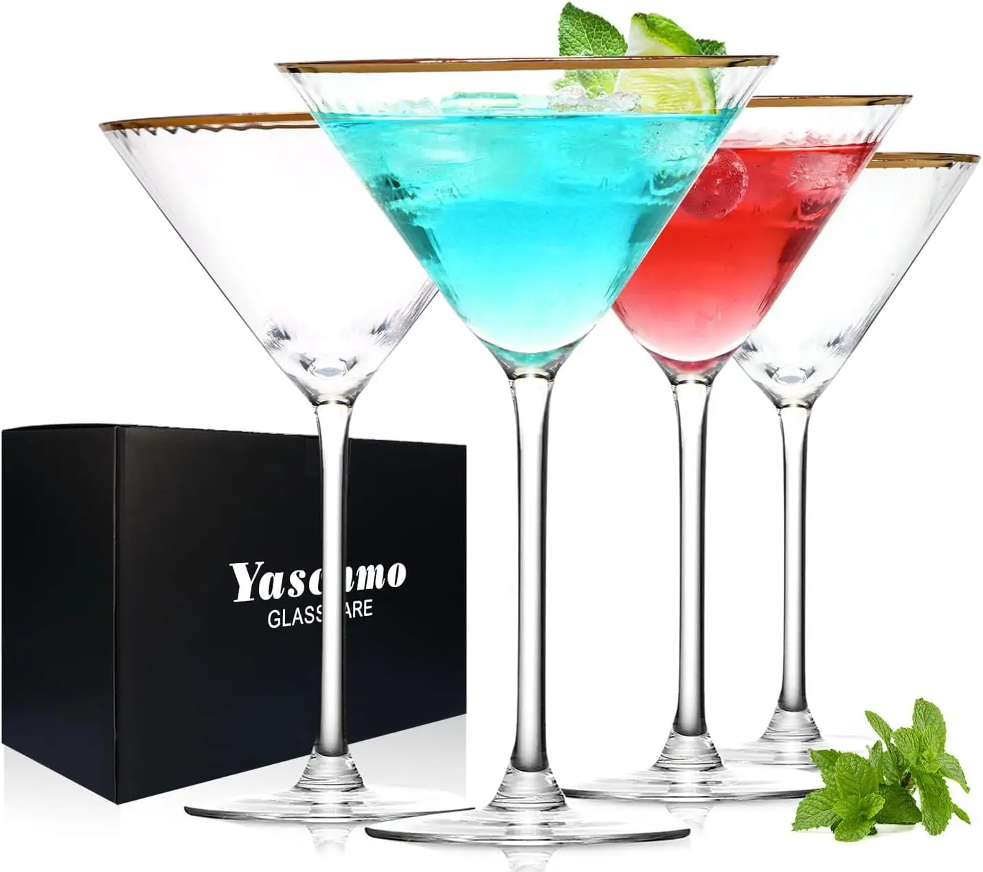 Martini Glasses Set of 4, Gold Rim Hand-Blown Crystal Cocktail Glasses, 10oz Large for Espresso, Cosmopolitan, Elegant Barware
Martini Glasses Set of 4, Gold Rim Hand-Blown Crystal Cocktail Glasses, 10oz Large for Espresso, Cosmopolitan, Elegant Barware
