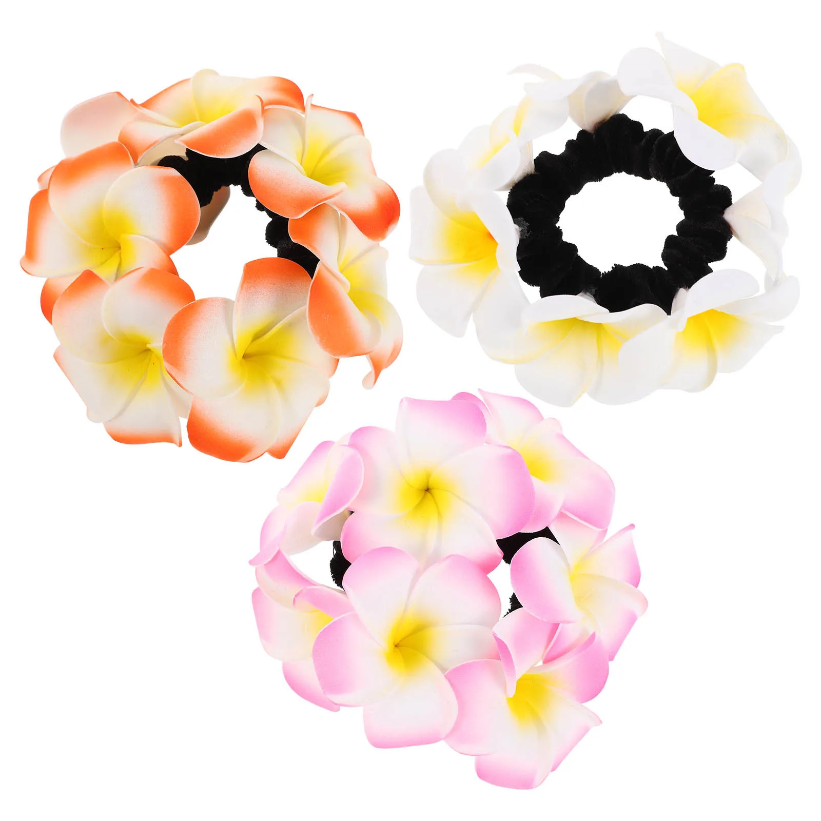 3Pcs Plumeria Flower Elastic Hair Bands High Elasticity Floral Hair Ties Festival Bridal Wedding Beach Tropical Vacation
3Pcs Plumeria Flower Elastic Hair Bands High Elasticity Floral Hair Ties Festival Bridal Wedding Beach Tropical Vacation