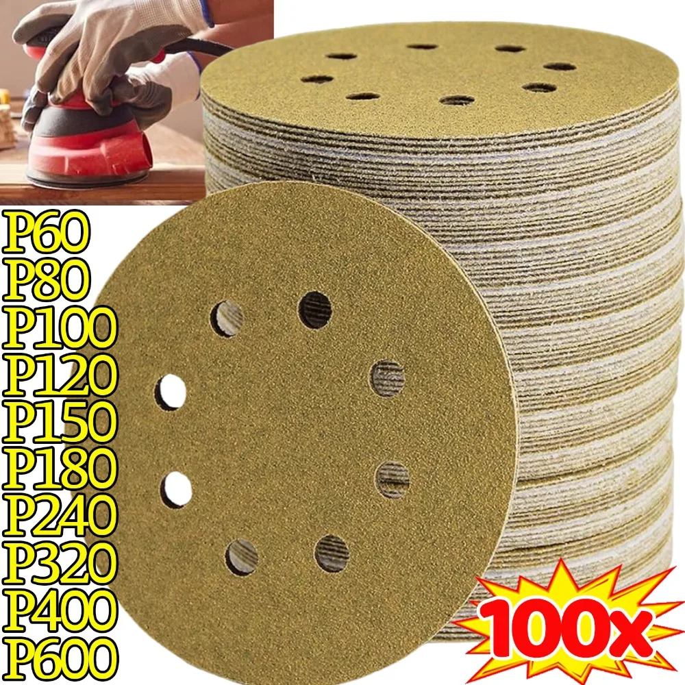 P60-P600 Round Sandpaper Set Universal 8 Hole Sanding Discs for Metal Wood Glass Orbital Sander Polishing Pad Home Abrasive Tool 
P60-P600 Round Sandpaper Set Universal 8 Hole Sanding Discs for Metal Wood Glass Orbital Sander Polishing Pad Home Abrasive Tool