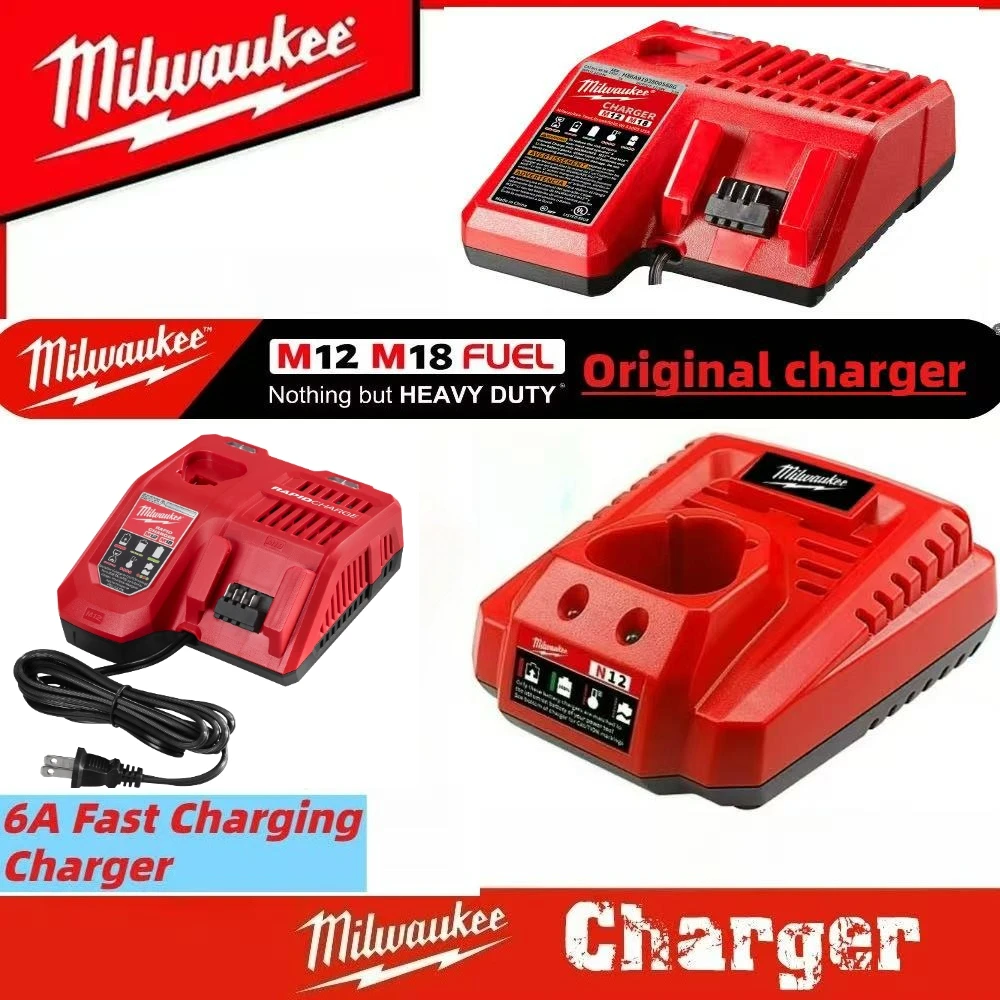 Original Milwaukee Multi Voltage Charger 12V-18V 48-11-1850 48-11-1840 48-11-1815 48-11-1828 Replacement Li-ion Battery Charge
Original Milwaukee Multi Voltage Charger 12V-18V 48-11-1850 48-11-1840 48-11-1815 48-11-1828 Replacement Li-ion Battery Charge