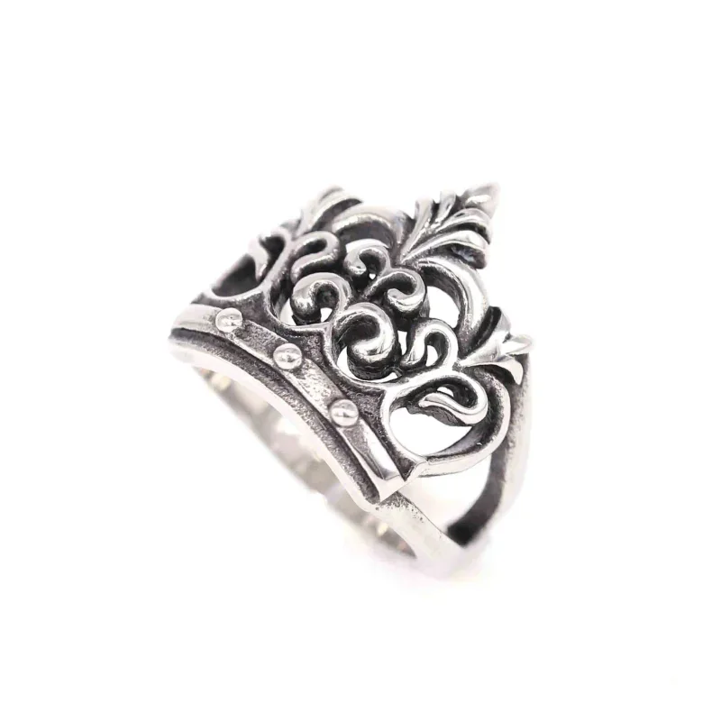 Retro Cool Unique Silver Crown Stainless Steel Ring Hip Hop Punk Personality Vine Crown Accessories Jewelry Gift
Retro Cool Unique Silver Crown Stainless Steel Ring Hip Hop Punk Personality Vine Crown Accessories Jewelry Gift