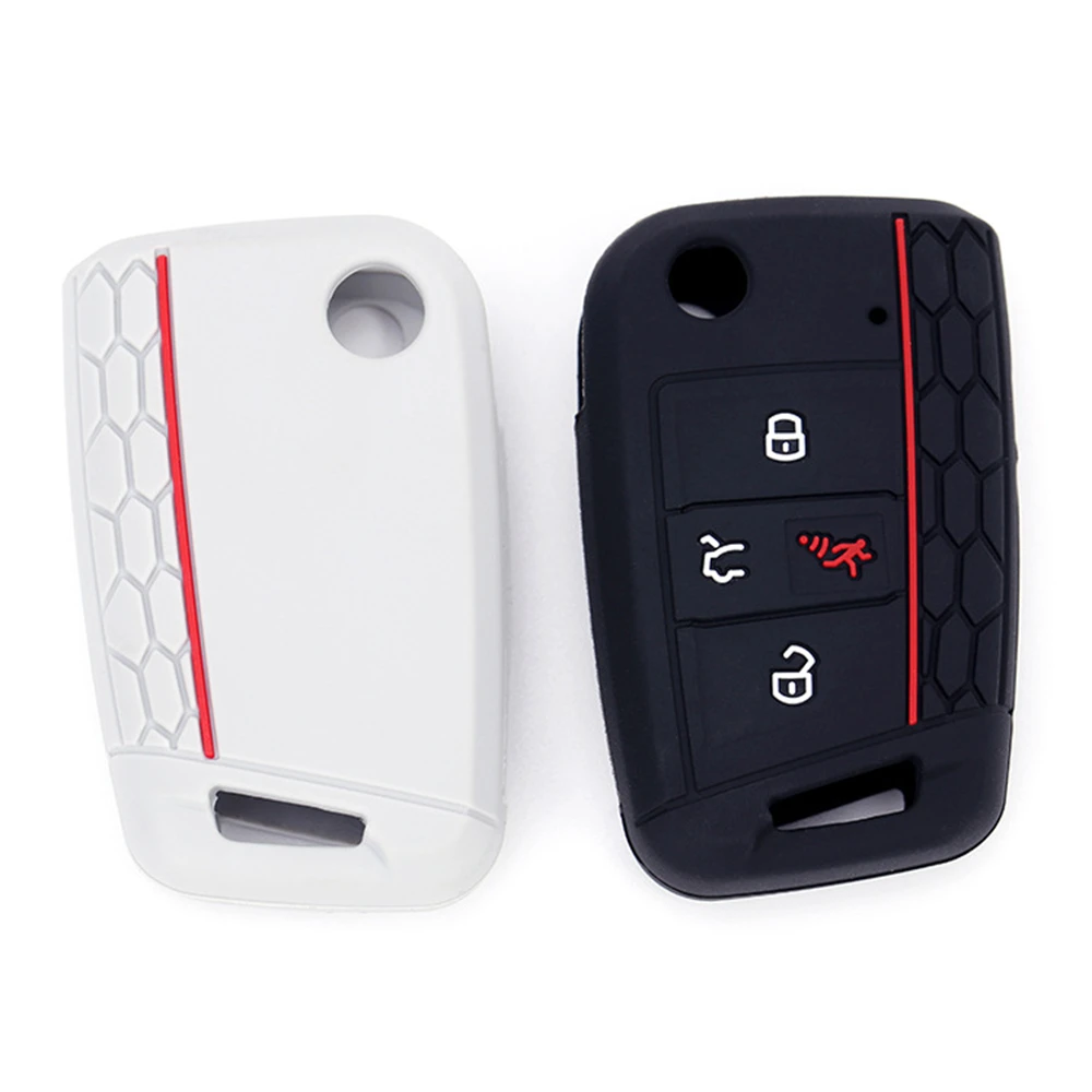 4 Buttons Silicone Car Key Cover Case for VW 2016 2017 2018 2019 2020 Golf 7 ALLTRACK MK7 for Skoda Octavia A7
4 Buttons Silicone Car Key Cover Case for VW 2016 2017 2018 2019 2020 Golf 7 ALLTRACK MK7 for Skoda Octavia A7