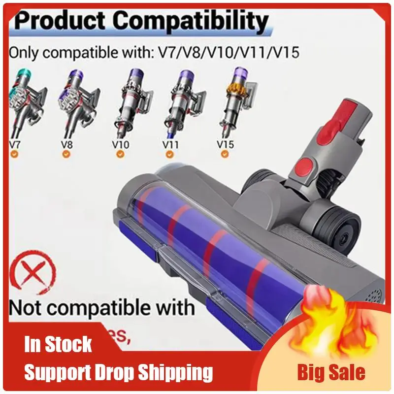Top Deals Quick-Release Soft Roller Brush Head Set For Dyson V7 V8 V10 V11 V15 Vacuum Cleaner Parts With Green Dust Light
Top Deals Quick-Release Soft Roller Brush Head Set For Dyson V7 V8 V10 V11 V15 Vacuum Cleaner Parts With Green Dust Light