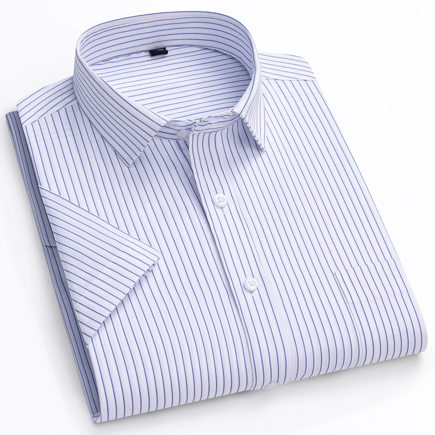 Men's short-sleeved striped workwear casual men's clothing fashionable, comfortable, versatile, simple, streetwear, daily wear
Men's short-sleeved striped workwear casual men's clothing fashionable, comfortable, versatile, simple, streetwear, daily wear