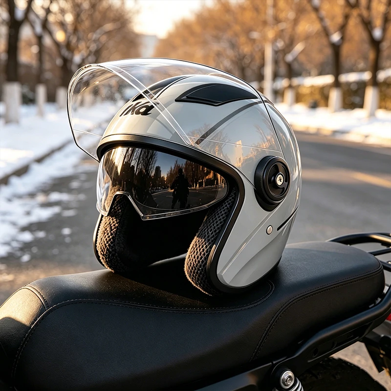 Four seasons double mirror helmet electric car men and women half helmet motorcycle
Four seasons double mirror helmet electric car men and women half helmet motorcycle