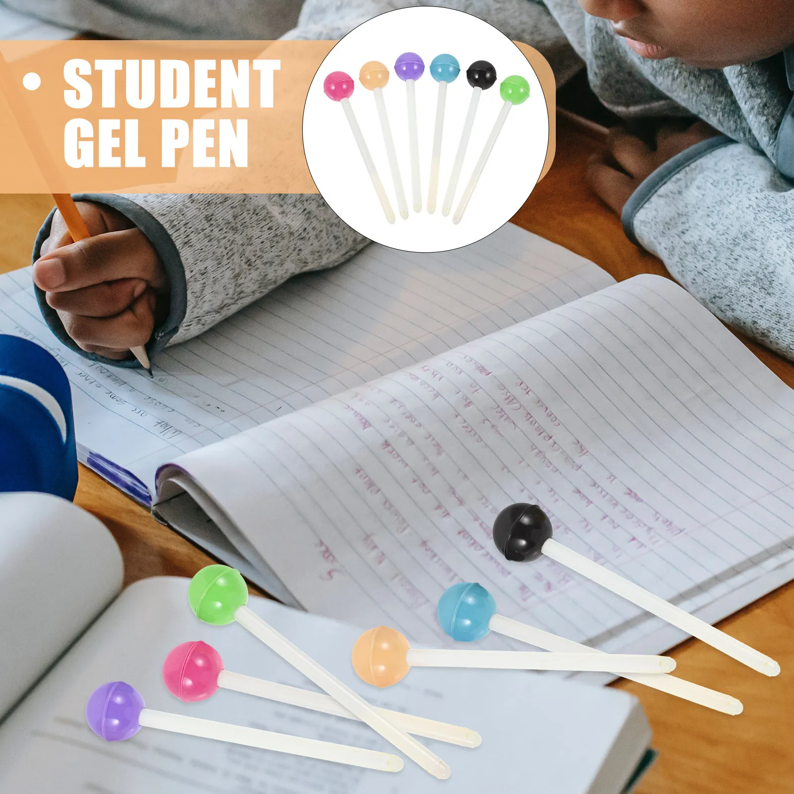 6Pcs Cartoon Lollipop Gel Ink Pens Adorable Creative Design Smooth Writing Mini Gel Pens Ideal Student Office Bulk Gift
6Pcs Cartoon Lollipop Gel Ink Pens Adorable Creative Design Smooth Writing Mini Gel Pens Ideal Student Office Bulk Gift