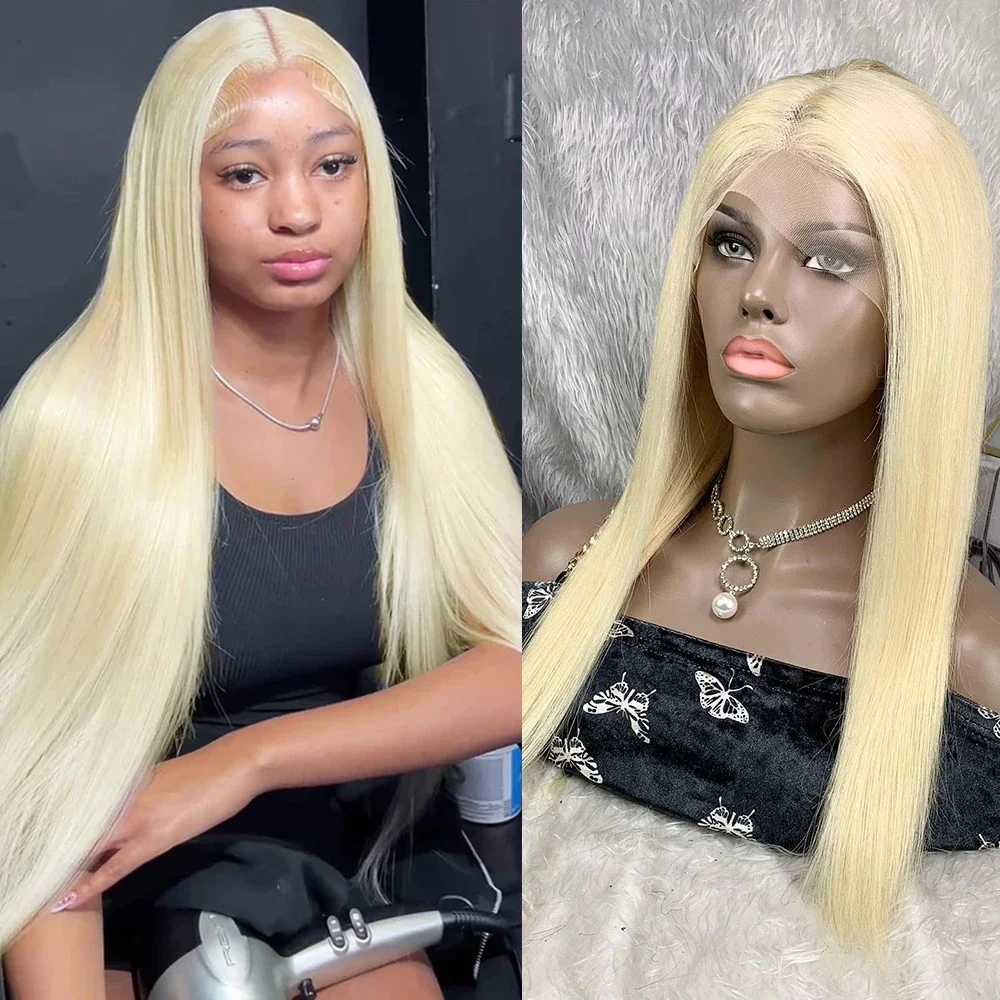 613 Blonde Straight Human Hair Pre Cut 613 Lace Front Human Hair Wig HD Lace Frontal Wig 200% Density Wear and Go Glueless Wigs
613 Blonde Straight Human Hair Pre Cut 613 Lace Front Human Hair Wig HD Lace Frontal Wig 200% Density Wear and Go Glueless Wigs