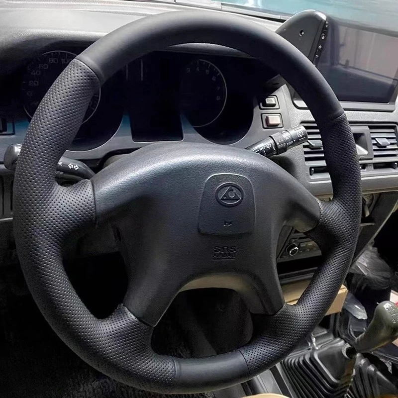 For Mitsubishi Old Pajero Hand Stitched Non-Slip black Genuine Leather Car Steering Wheel Cover
For Mitsubishi Old Pajero Hand Stitched Non-Slip black Genuine Leather Car Steering Wheel Cover