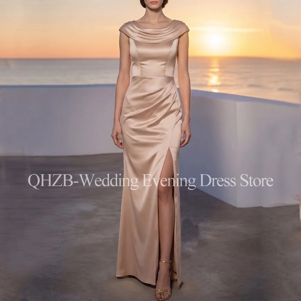 Customized Simple Mermaid Evening Dresses for Special Occasions Satin Floor-Length Sweep Train Women Prom Party Gala Gowns 2026
Customized Simple Mermaid Evening Dresses for Special Occasions Satin Floor-Length Sweep Train Women Prom Party Gala Gowns 2026