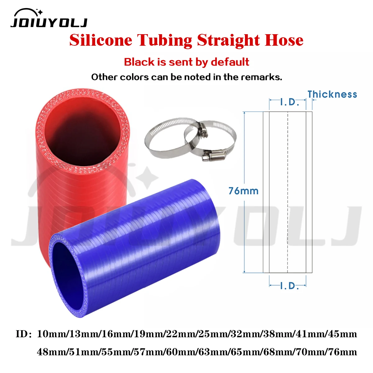 76mm Length Silicone Tubing Straight Hose Intercooler Turbo Intake Pipe Coupler Universal Kit ID 80mm 83mm 102mm 114mm 127mm
76mm Length Silicone Tubing Straight Hose Intercooler Turbo Intake Pipe Coupler Universal Kit ID 80mm 83mm 102mm 114mm 127mm