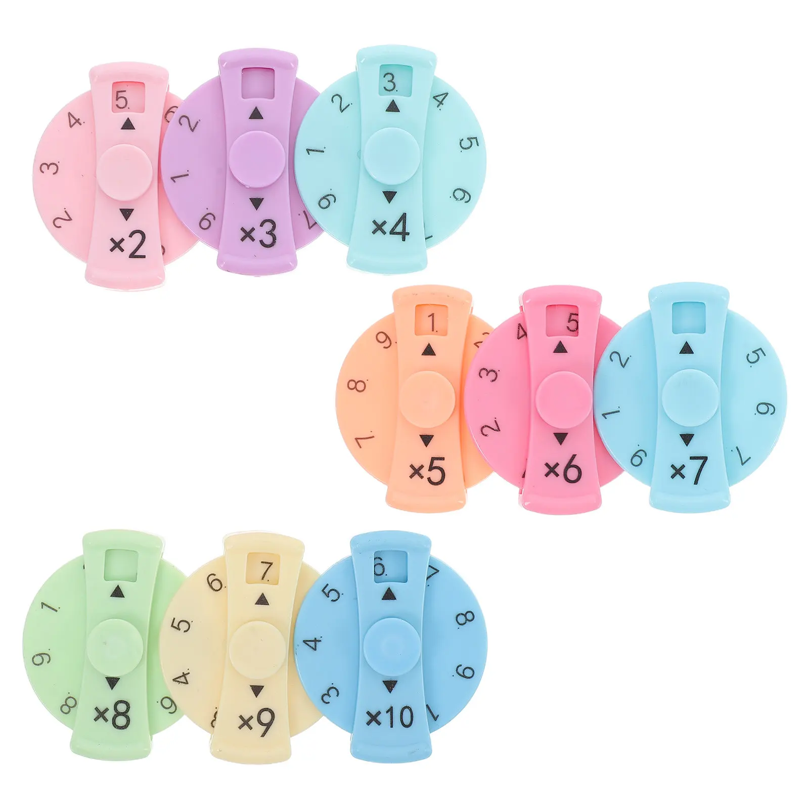 9Pcs Math Learning Fidget Multiplication Division Educational Gyro for Kids Home Classroom Math Fact Learning Spinner
9Pcs Math Learning Fidget Multiplication Division Educational Gyro for Kids Home Classroom Math Fact Learning Spinner