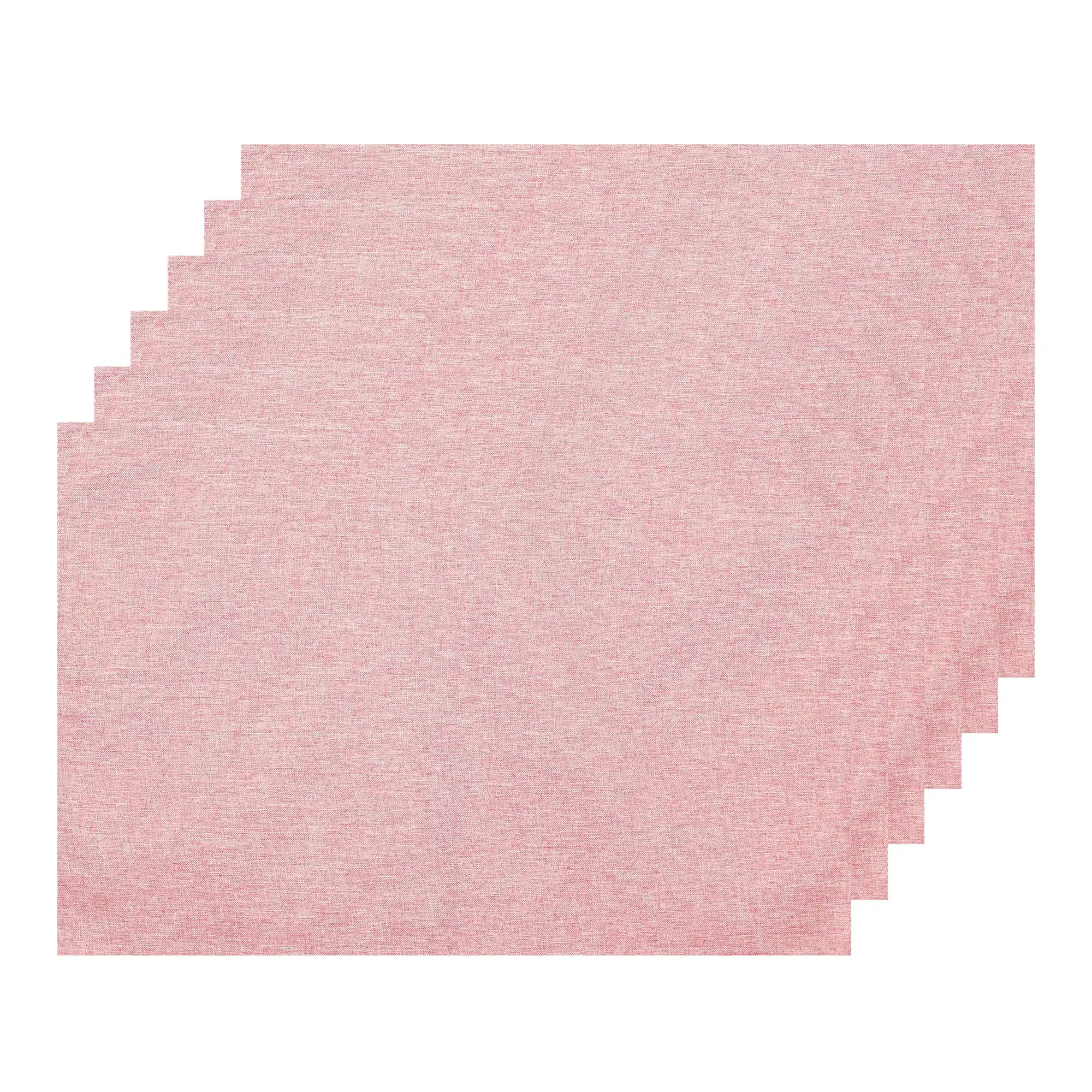 Placemats Set of 6 Heat Resistant Place Imitation Linen Place Table Mats Light Pink
Placemats Set of 6 Heat Resistant Place Imitation Linen Place Table Mats Light Pink
