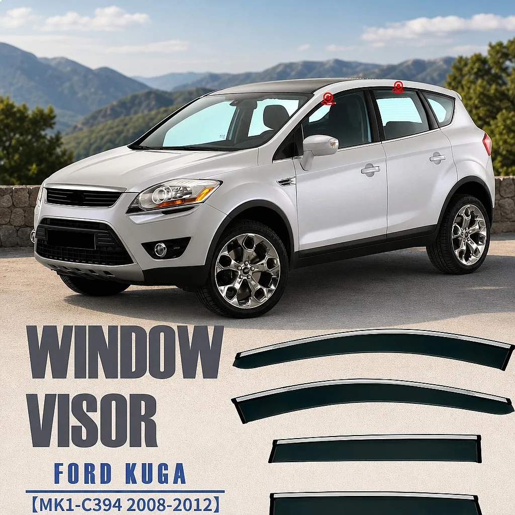 4Pcs For FORD KUGA 2008-2020+ Car Window Visor Rain Sun Shade Awning Side Deflector Accessories
4Pcs For FORD KUGA 2008-2020+ Car Window Visor Rain Sun Shade Awning Side Deflector Accessories