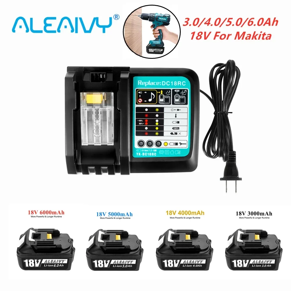 Latest Upgraded Battery BL1860 for Makita 18V Battery 6.0ah Rechargeable Replacement BL1840 BL1850 Li-Ion
Latest Upgraded Battery BL1860 for Makita 18V Battery 6.0ah Rechargeable Replacement BL1840 BL1850 Li-Ion